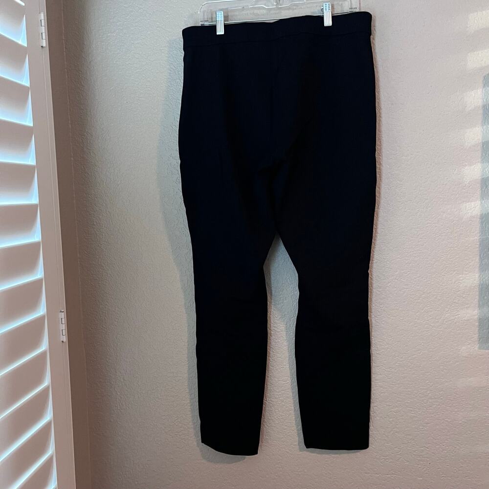 J. Crew Structured Front  Pleat Trouser Dress Pant 16 Tall Black Women’s Plus - Picture 5 of 7